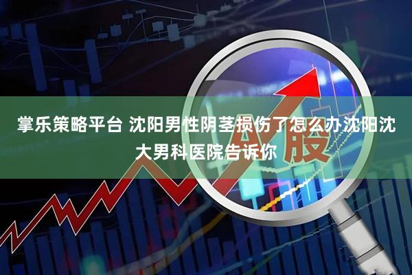 掌乐策略平台 沈阳男性阴茎损伤了怎么办沈阳沈大男科医院告诉你